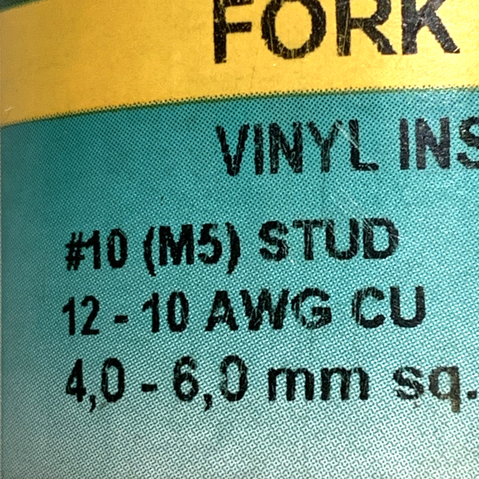 Panduit PV10-10FX-L Fork Terminal PV1010FXL (37 Out Of a Pack of 50) 75 Cents Ea