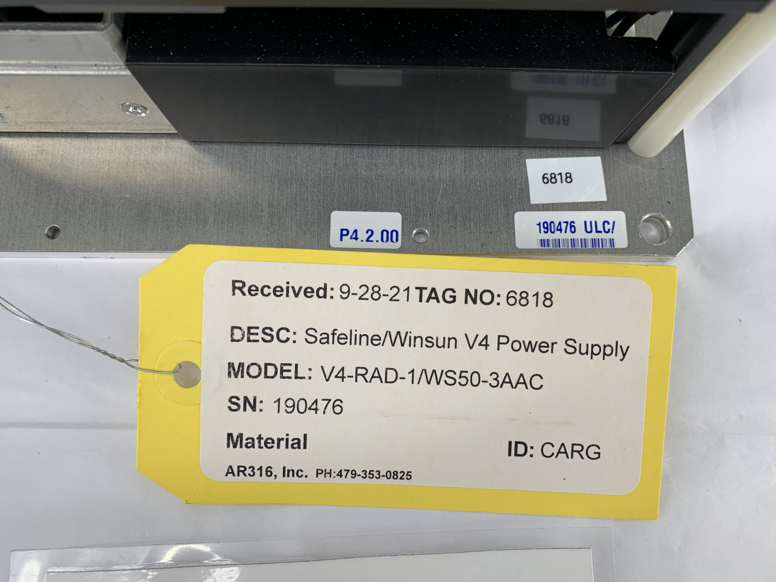Mettler Toledo Safeline/Winsun V4-RAD-1/WS50-3AAC 100-240VAC V4 Power Supply