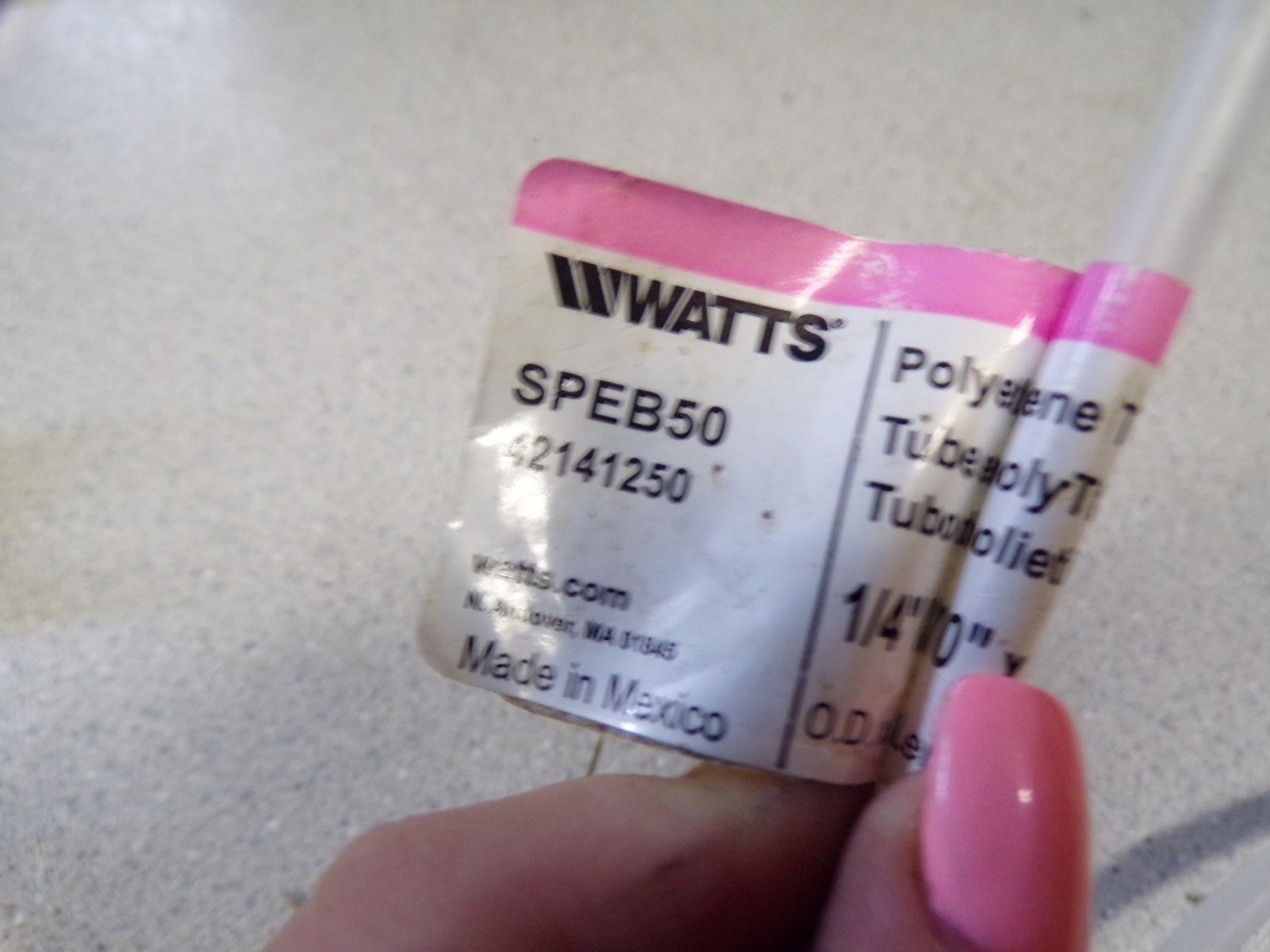 NEW Watts Polyethylene Tubing SPEB50 42141250 *FREE SHIPPING*