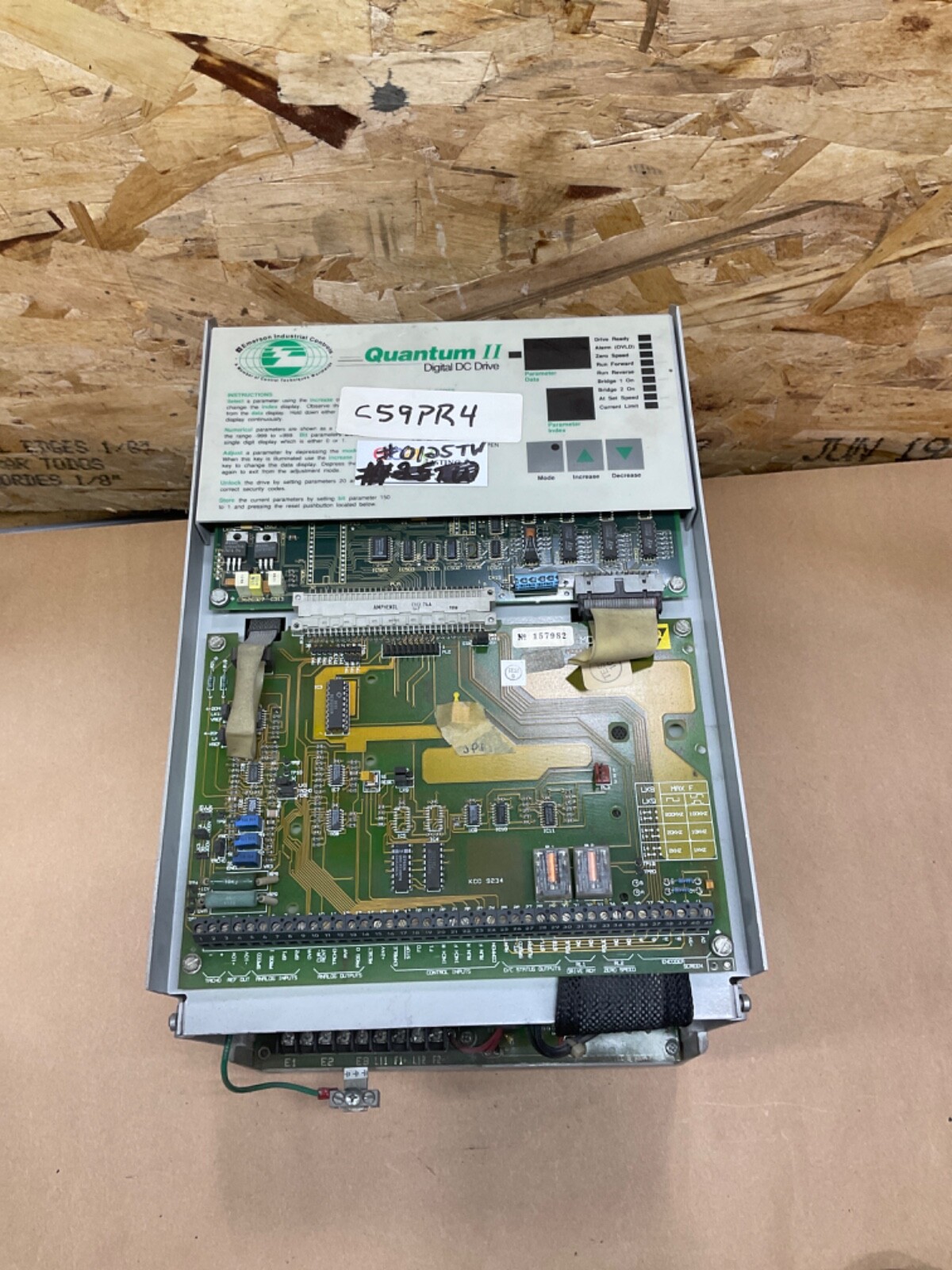 Emerson Quantum II 9500-8202 9500-1100-I 240/480 10/20HP #0125TWC59PR4