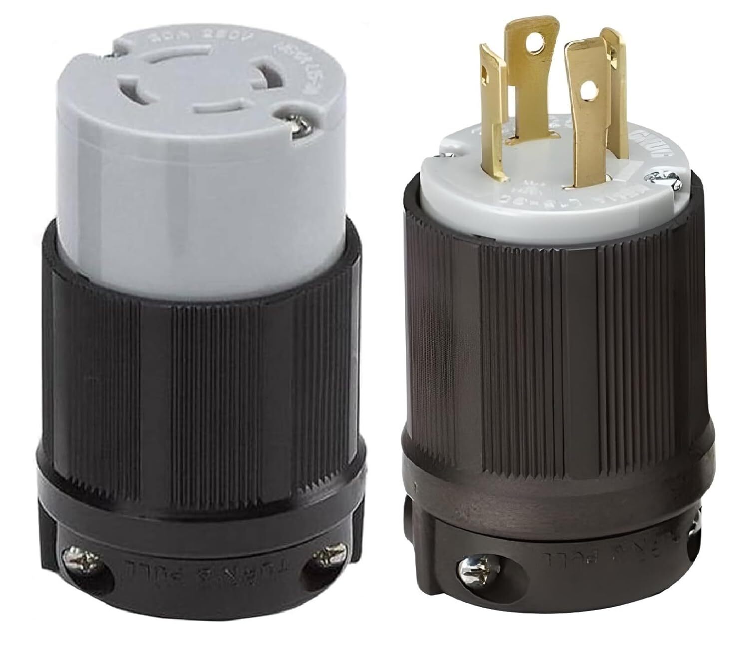 NEMA L15-30 cUL Listed Locking Plug & Connector |250VAC – 30 Amp – 3 Pole 4 Wire