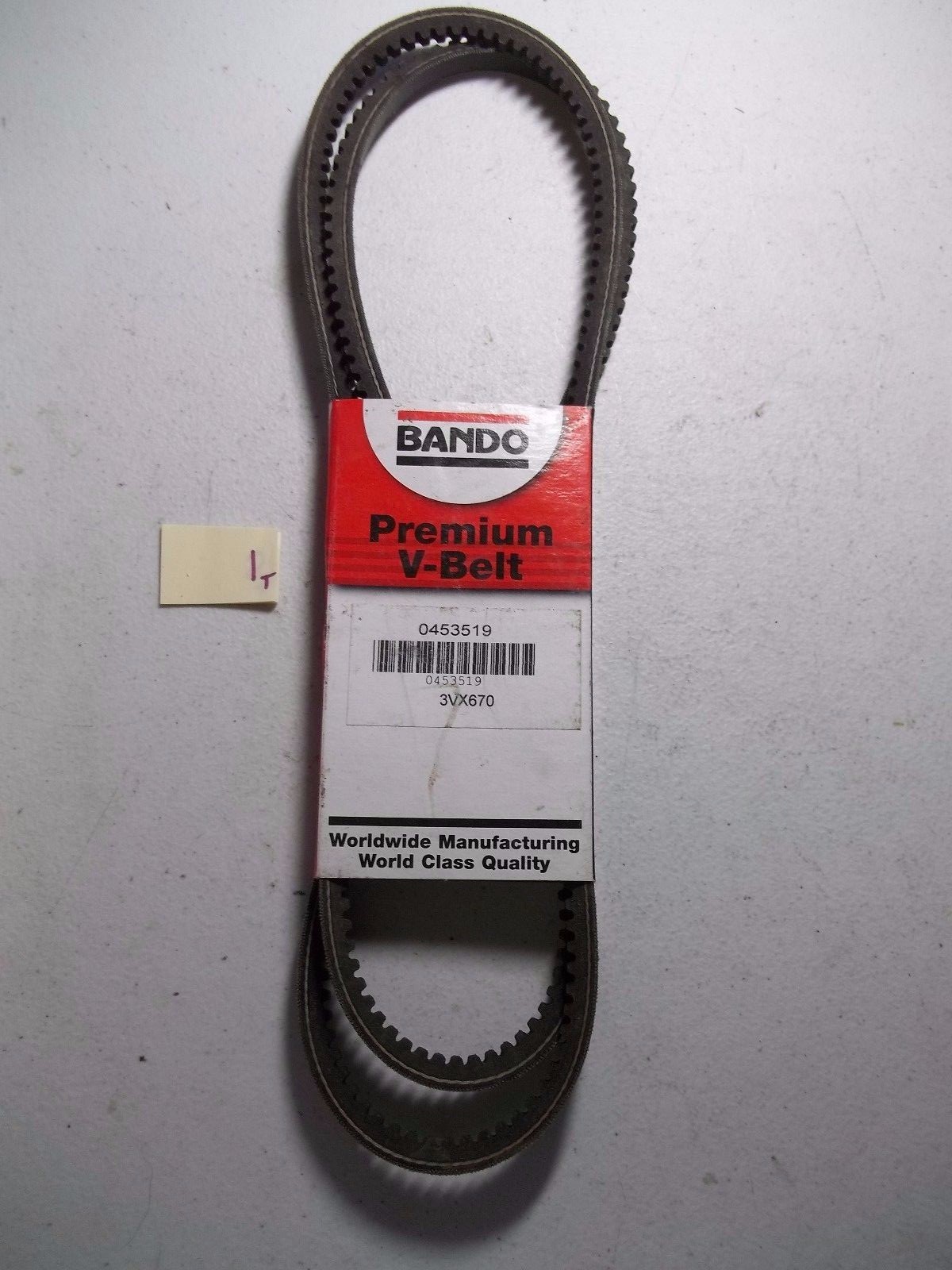 NEW IN PKG BANDO COGGED DEEP WEDGE V BELT 3VX670 (292-1)