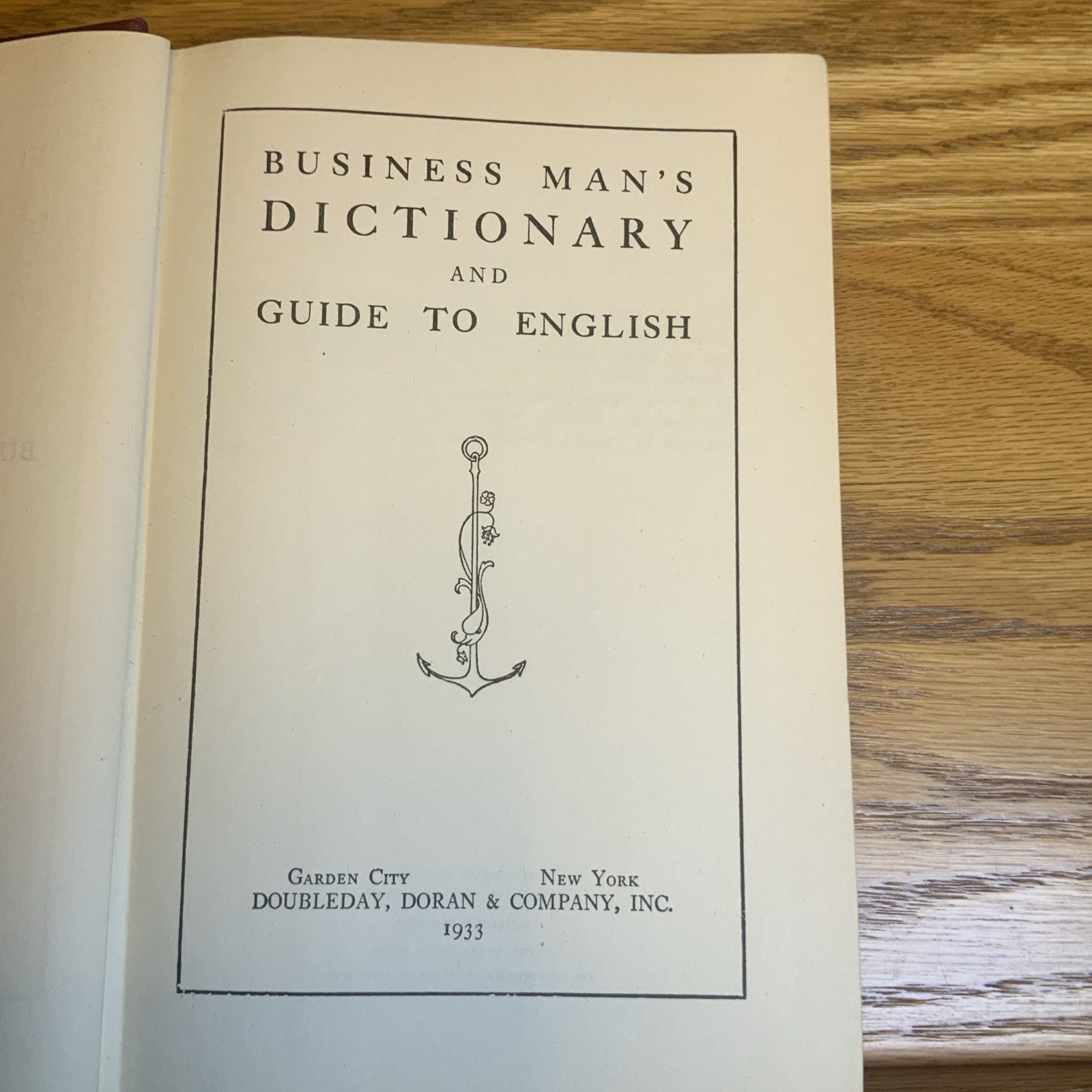 Business Man’s Dictionary and Guide to English
