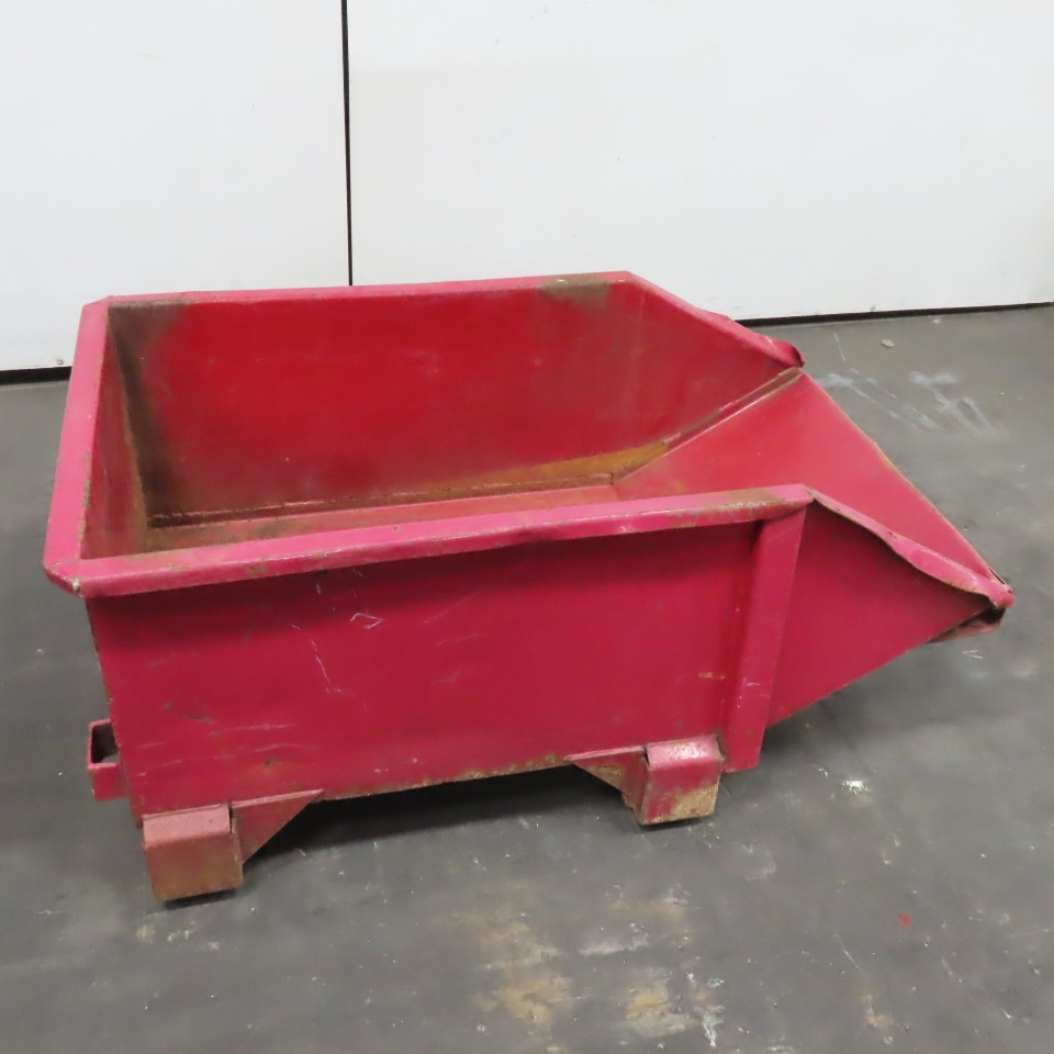 Metal Container Crate Bin Scrap Hopper 42″L x 24″W x 15″H Inside