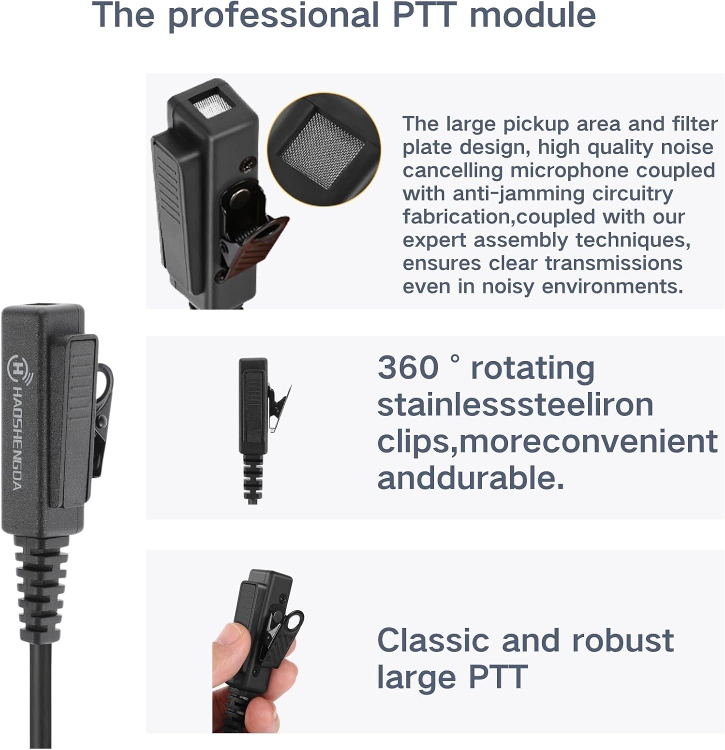 APX 6000 Earpiece XPR 7550e Headset Compatible for Motorola Radios APX 8000/7000