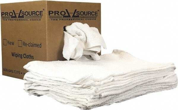PRO SOURCE Cotton Terry Bar Mop Towels: 16″ x 19″ w/ Hemmed Edges, 5 lb Box