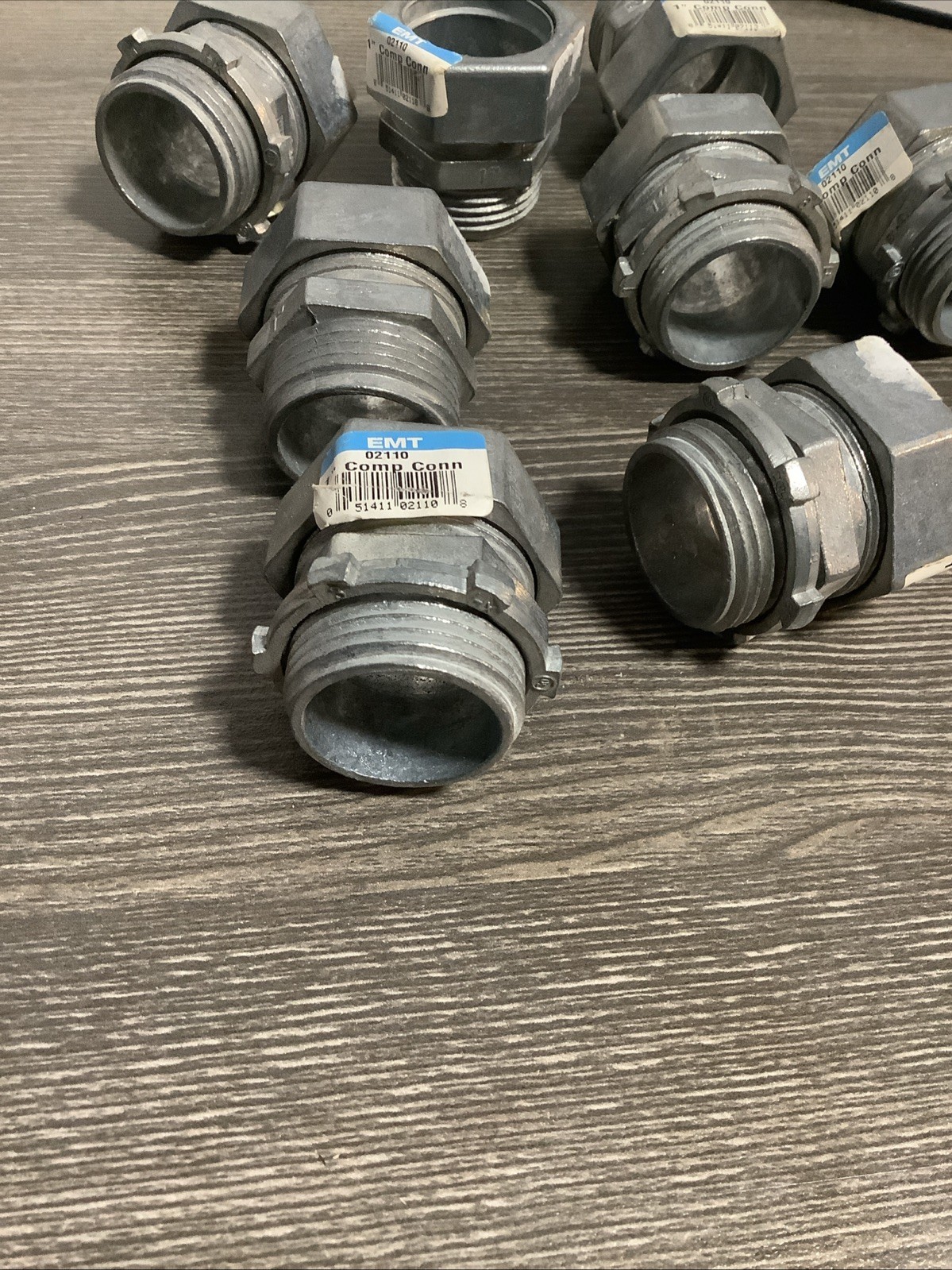 Halex 02110 Dalet 1 Inch Compression Connector Lot Of 8 NOS