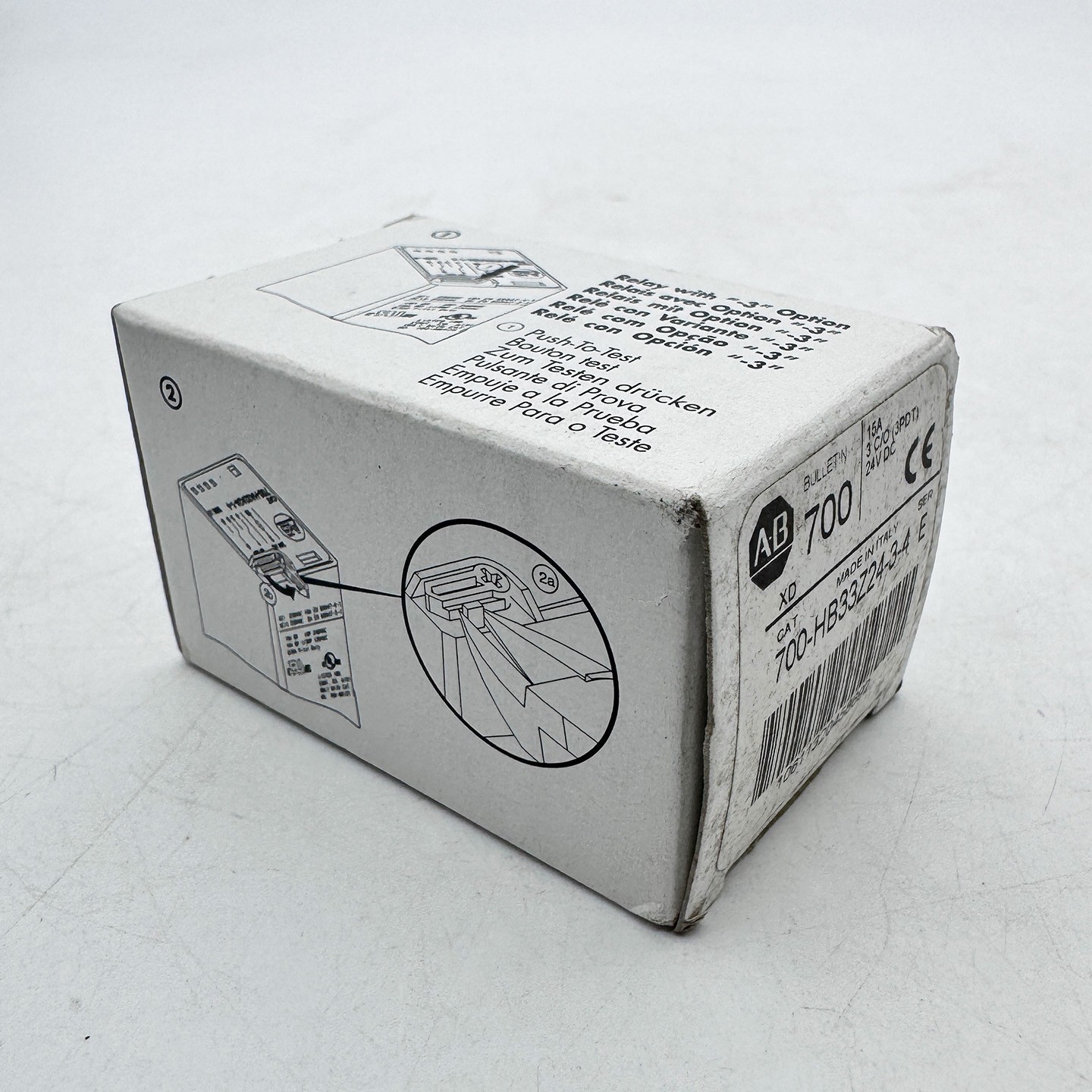 700-HB33Z24-3-4 24V DC GP Tall Square Base Relay New Original 700HB33Z2434