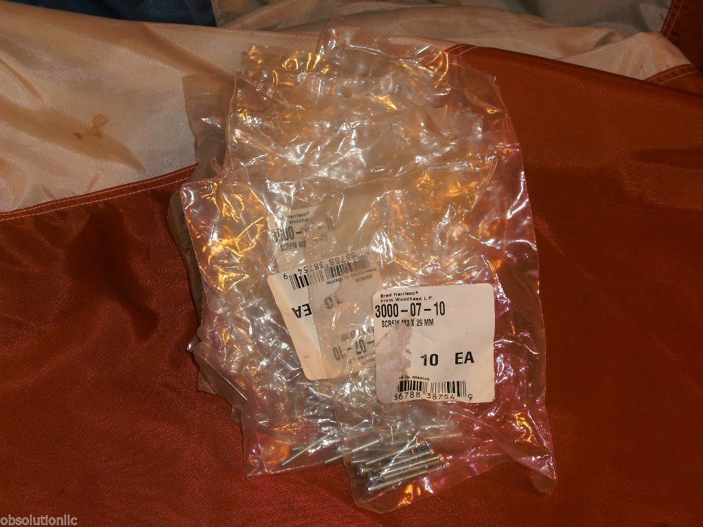 LOT OF 20 WOODHEAD 3000-07-10 SCREW M3 X 29MM (PACKAGE OF 10) 30000710