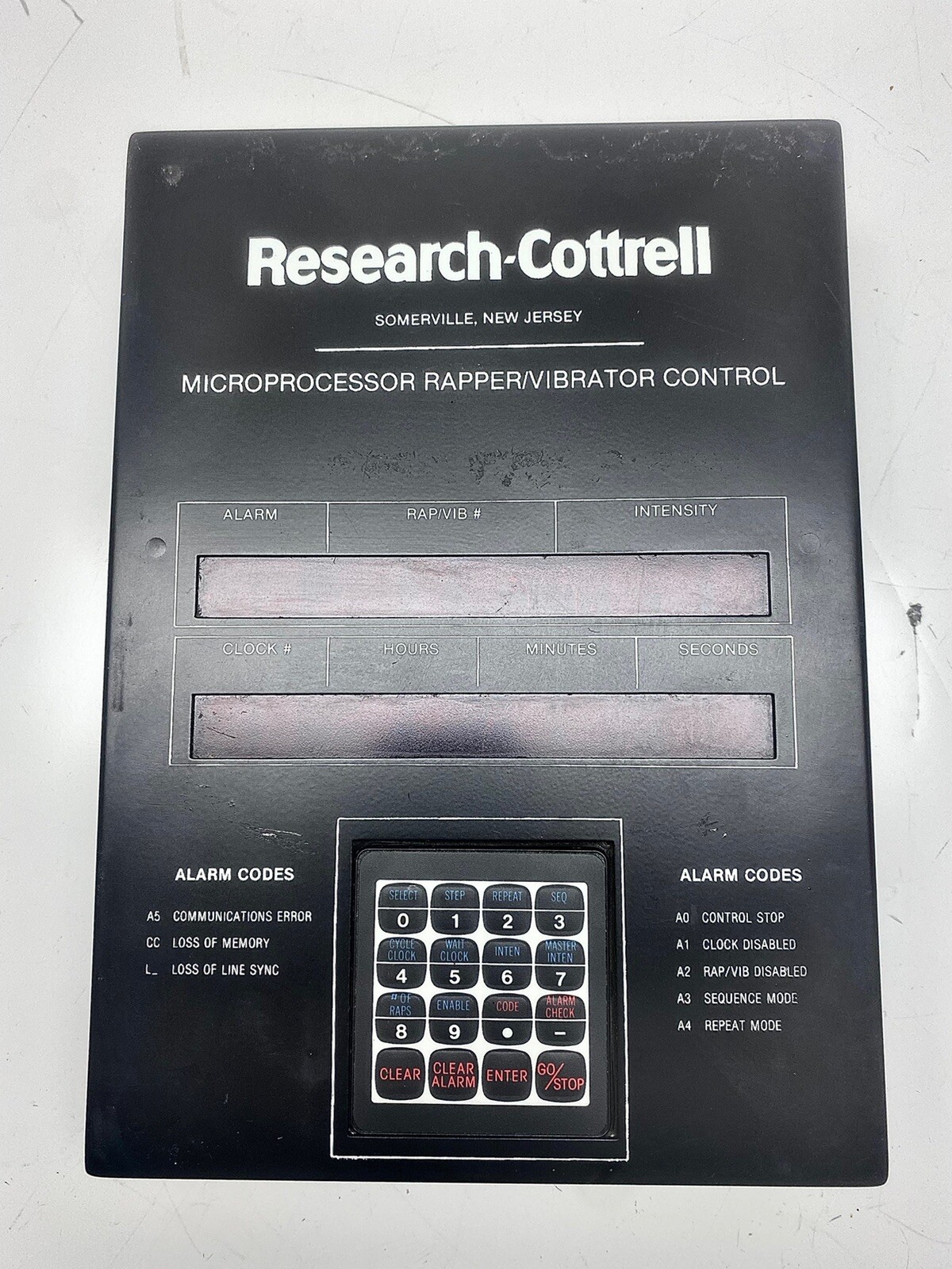 RESEARCH COTTRELL G20520 Microprocessor Rapper/Vibrator Control
