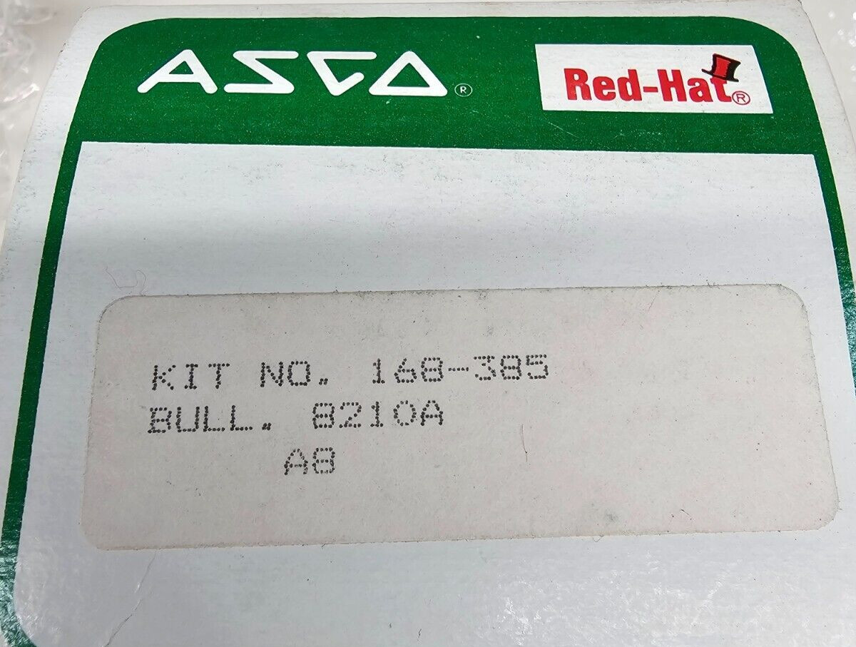 ASCO Solenoid Rebuild Kit No. 168-385 Bull. 8210A
