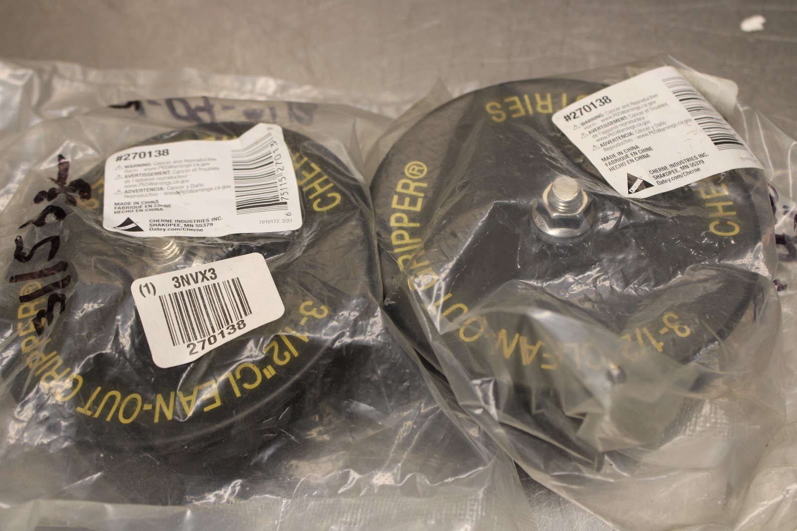 Cherne 270138 3.5″ Plug Lot of 2!