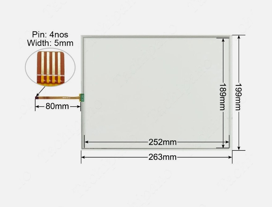 Touch Screen for V9120iS V9120iSD V9120ISD-U039 Panel with Protective Film