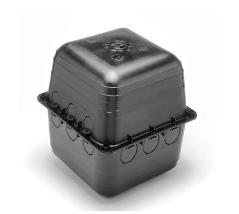 Oatey 34087 1/2″ Tub Box Black PVC TB-2000 Series