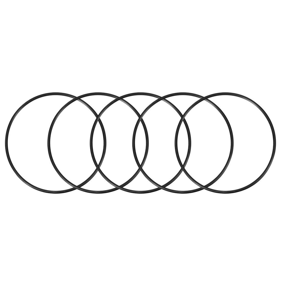 5 pcs O-Rings Nitrile Rubber 127mm x 135mm x 4mm Seal Rings Sealing Gasket