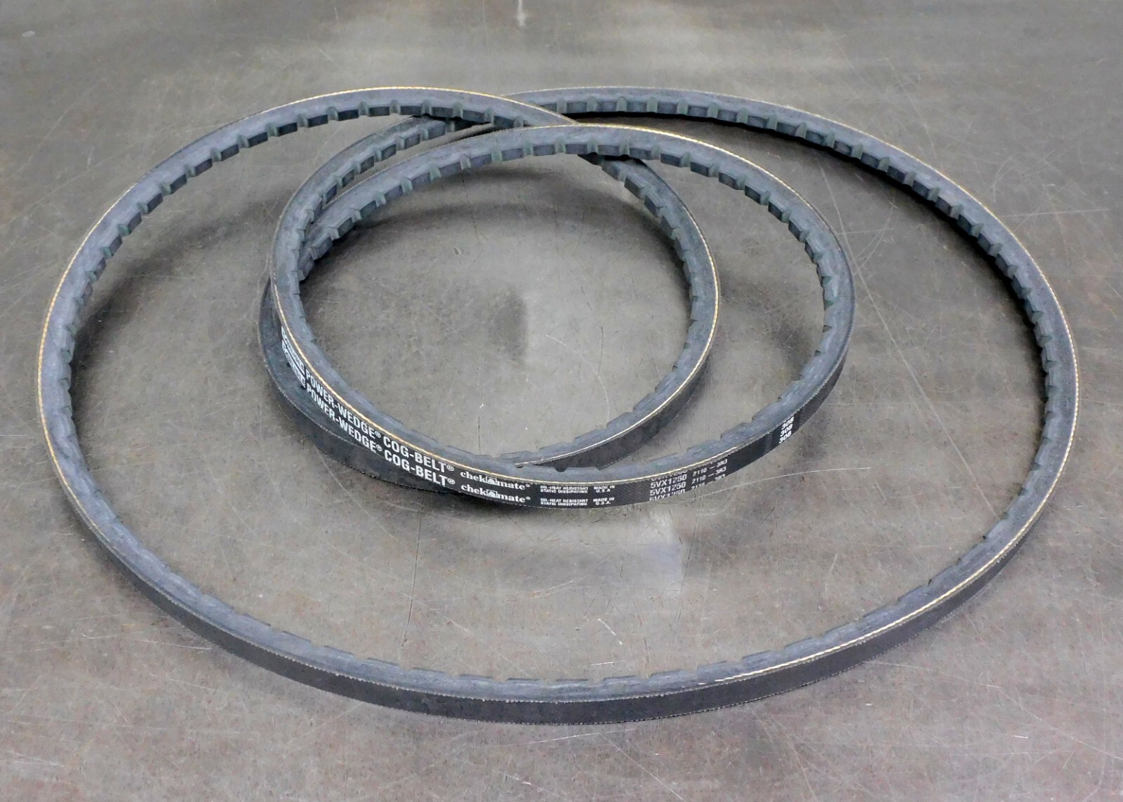 Carlisle – 5VX-1250 Section Cogged Wedge V- Belt Matched Set of Three (3)