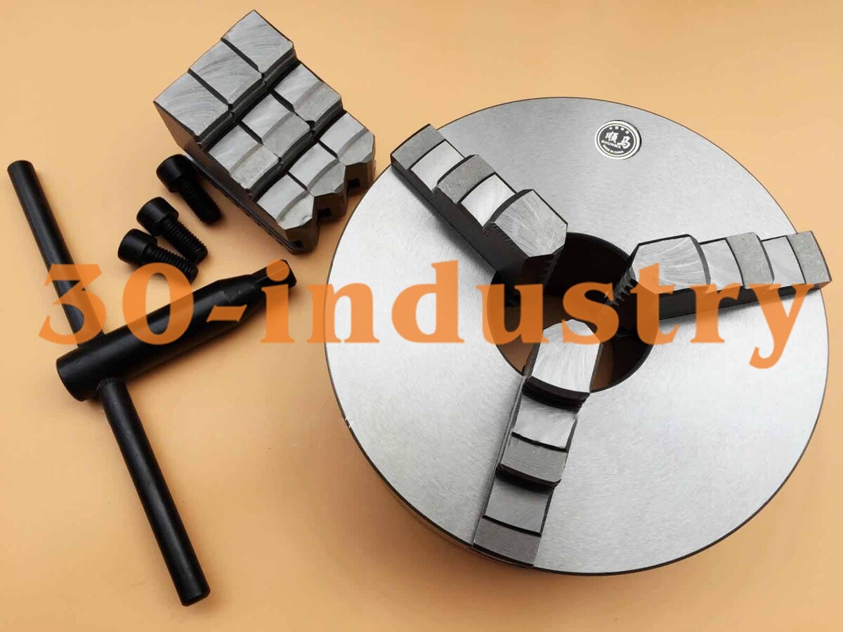 4″ 3-jaw Lathe Chuck K11-100 100mm Self Centering Chuck Cylinder Center Mounting