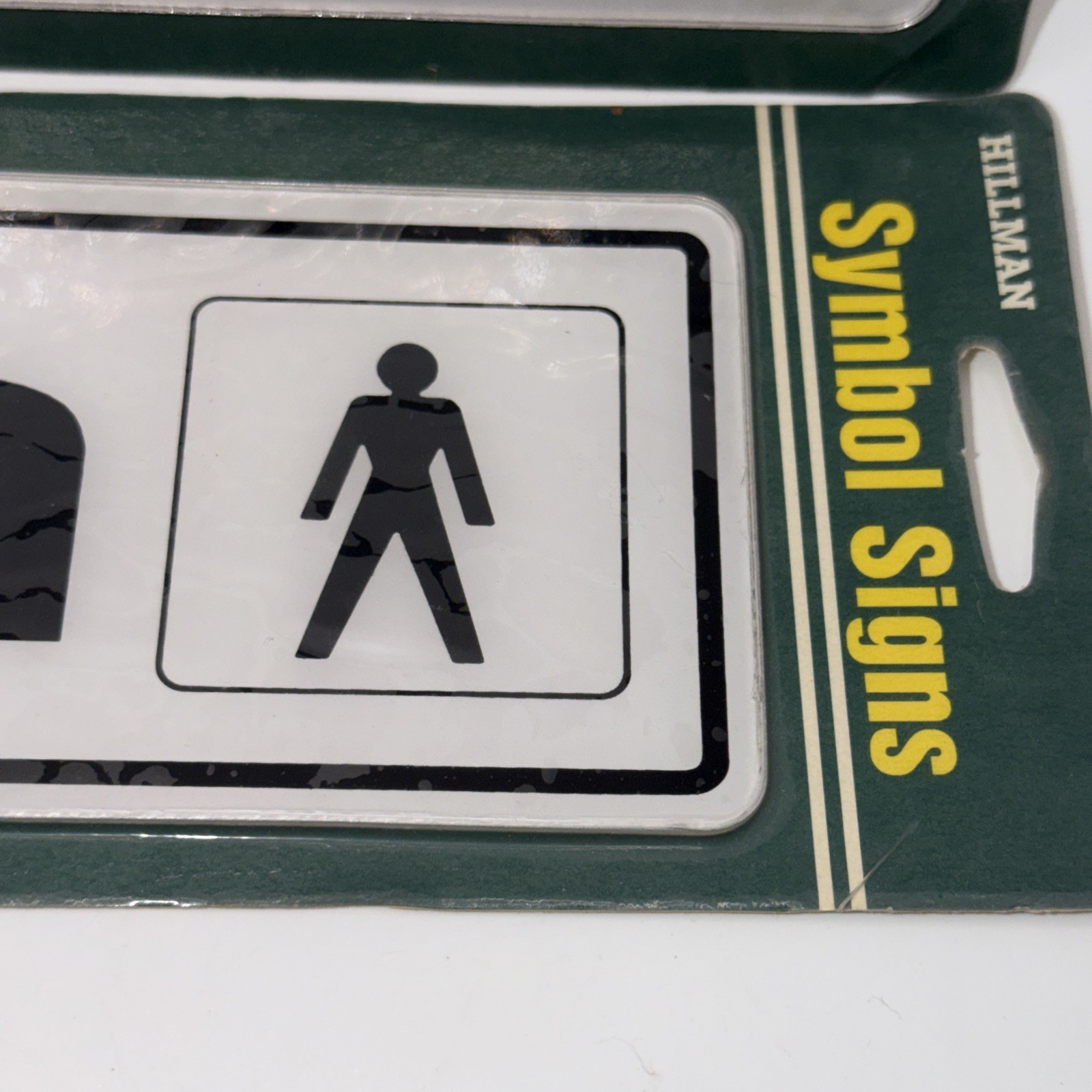 Hillman Symbol Set of 2 Signs MEN & WOMEN 3″ x 9″ NEW SEALED