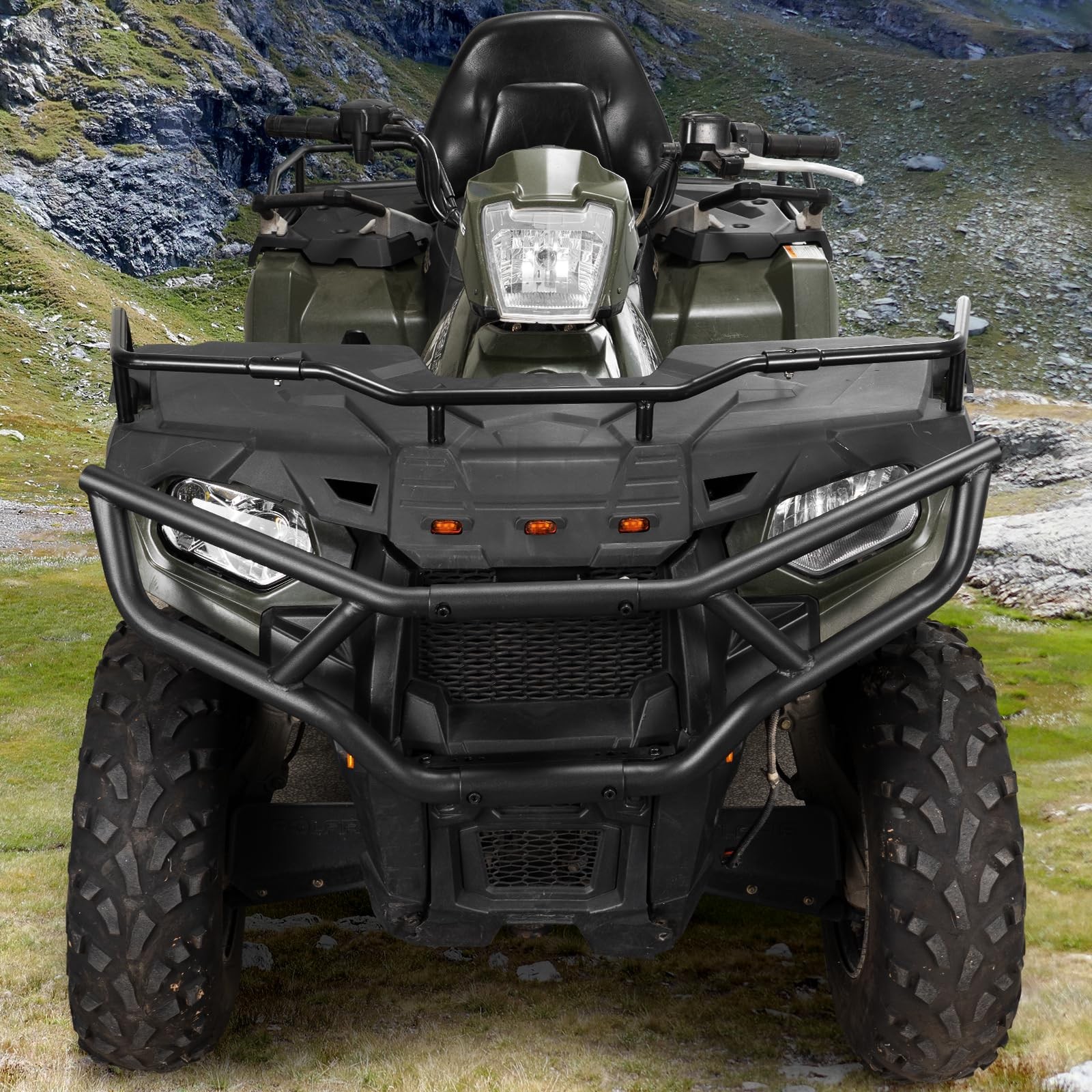 Full Set Brush Guard Front Rear Bumper For 20142024 Polaris Sportsman 570 450