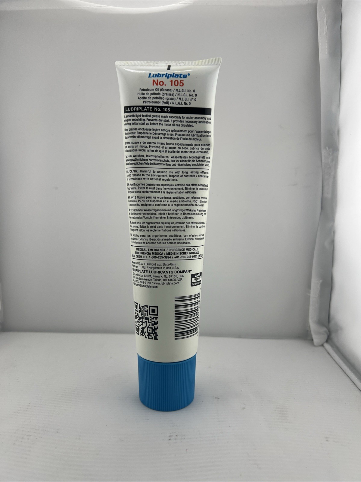 L0034-094 No. 105 Motor Assembly Grease 10 oz Tube Lubricant Industrial