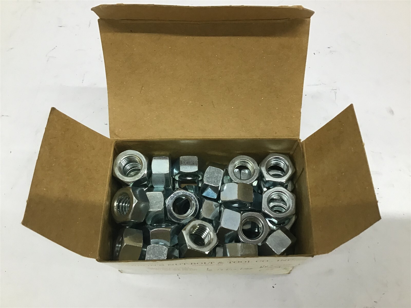 Carsons Nut-Bolt and Tool Co. Inc. 1/2-13 Fin hex Nut 2″ Lot Of 50