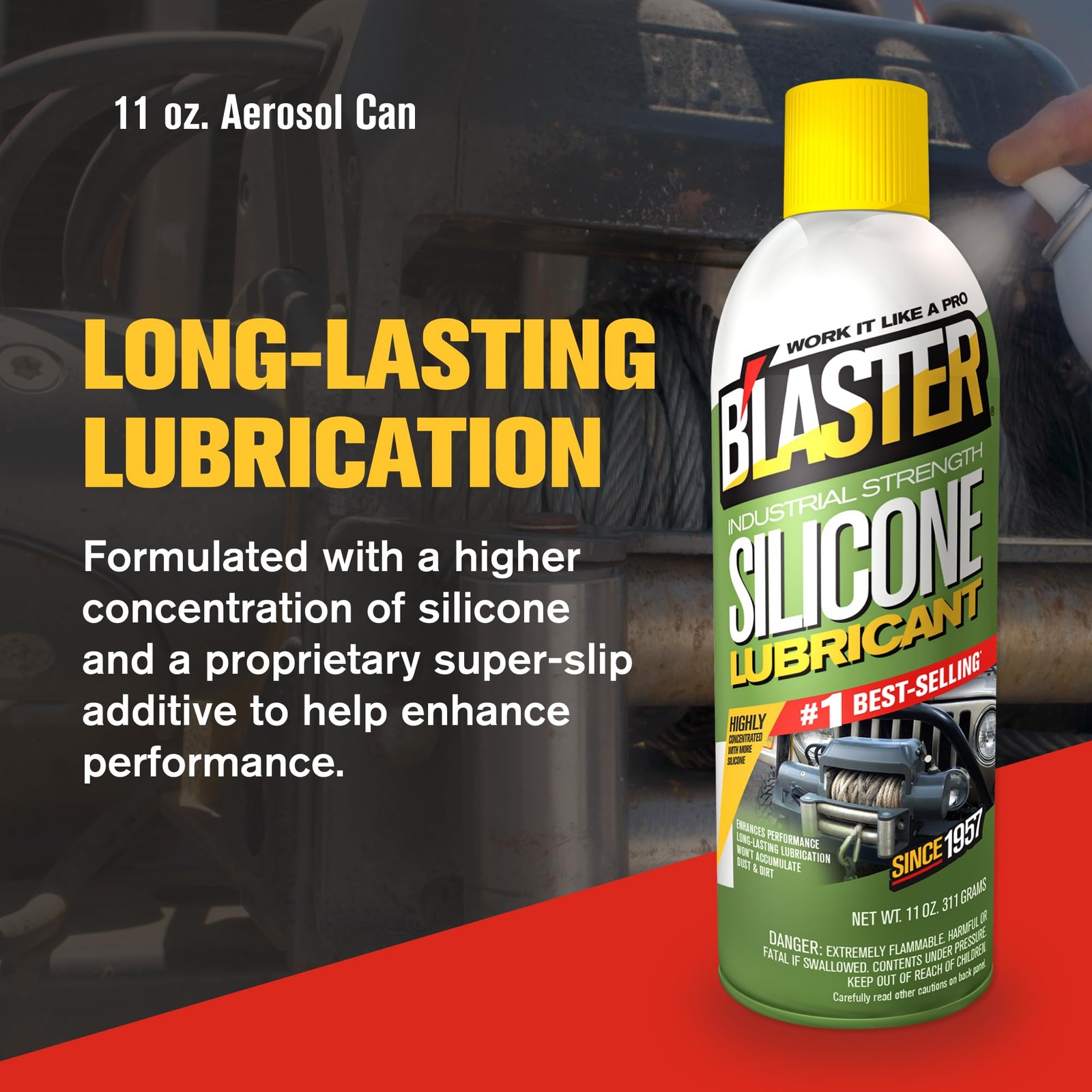 B’Laster Silicone Lubricant Spray, 11 oz Aerosol Cans (12-Pack) – Silicone Sp…