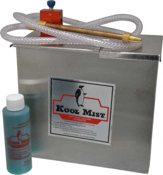 Kool Mist 1 Outlet, 1 Gal Tank Capacity, Stainless Steel Tank Mist Coolant Sy…