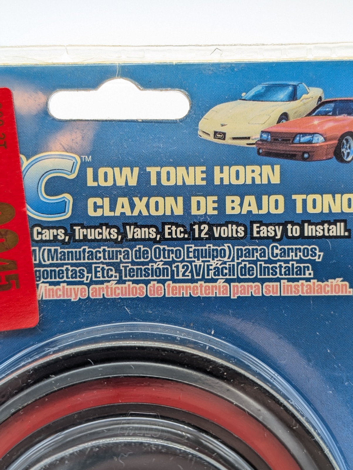 New WOLO 300-2T Disc Horn Low Tone 12-Volt 115 Decibels Universal Black NIB
