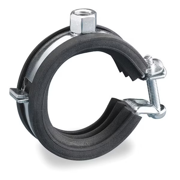 Nvent Caddy EZ-Riser Superfix Cushioned Pipe Clamp, 2 1/2 In, Thread Size (In.):