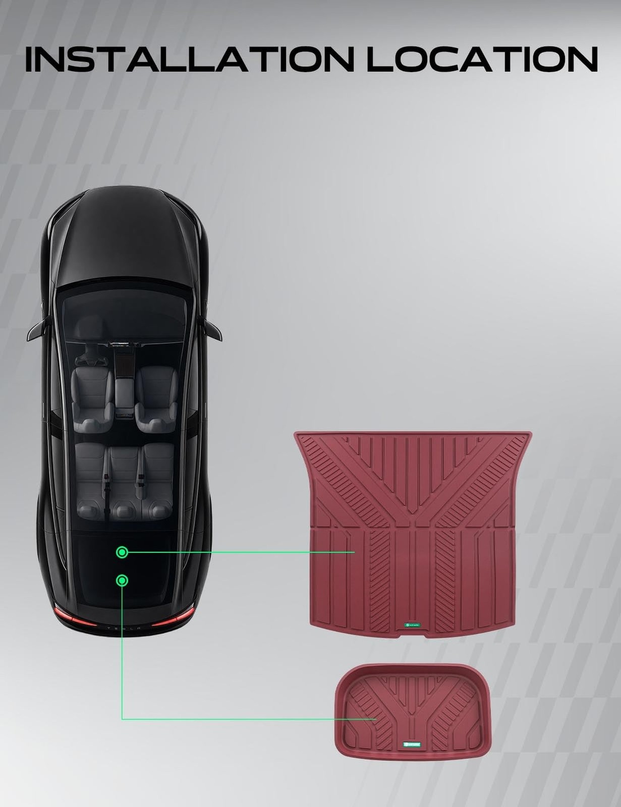 YHTAUTO Cargo Liners Compatible with Tesla Model Y Juniper 2025 2026, TPE Flo…