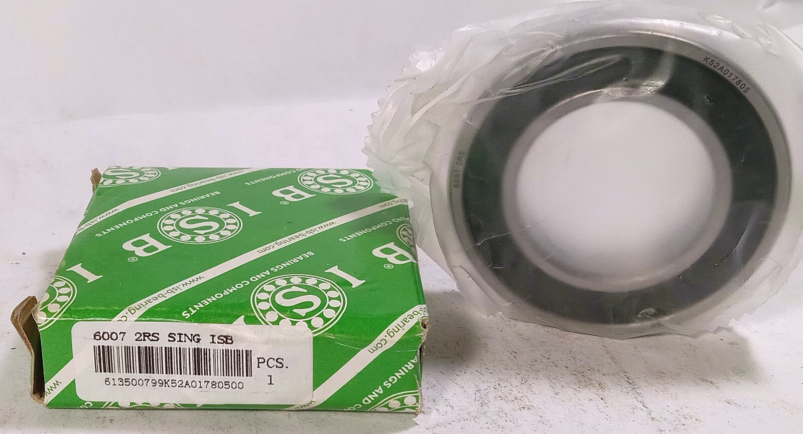 1 NEW ISB 6007 2RS RADIAL DEEP GROOVE BALL BEARING NIB ***MAKE OFFER***