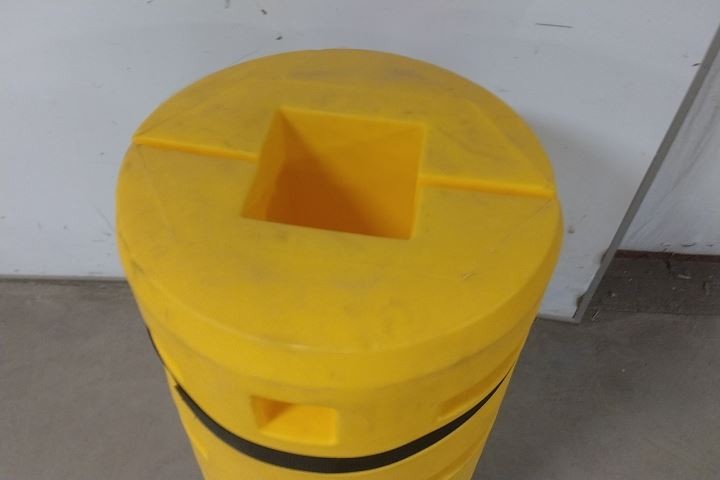 Sentry CS2442-10S 42 In Overall Height LLDPE Yellow Column Protector