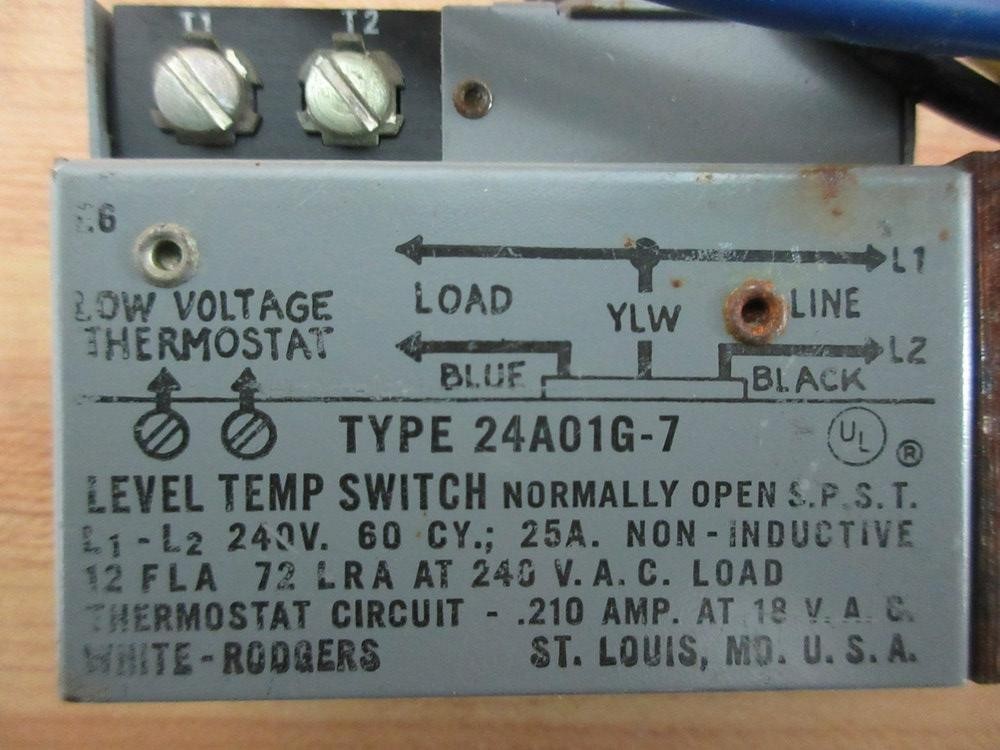 White-Rodgers 24A01G-7 Heat Relay 24A01G7