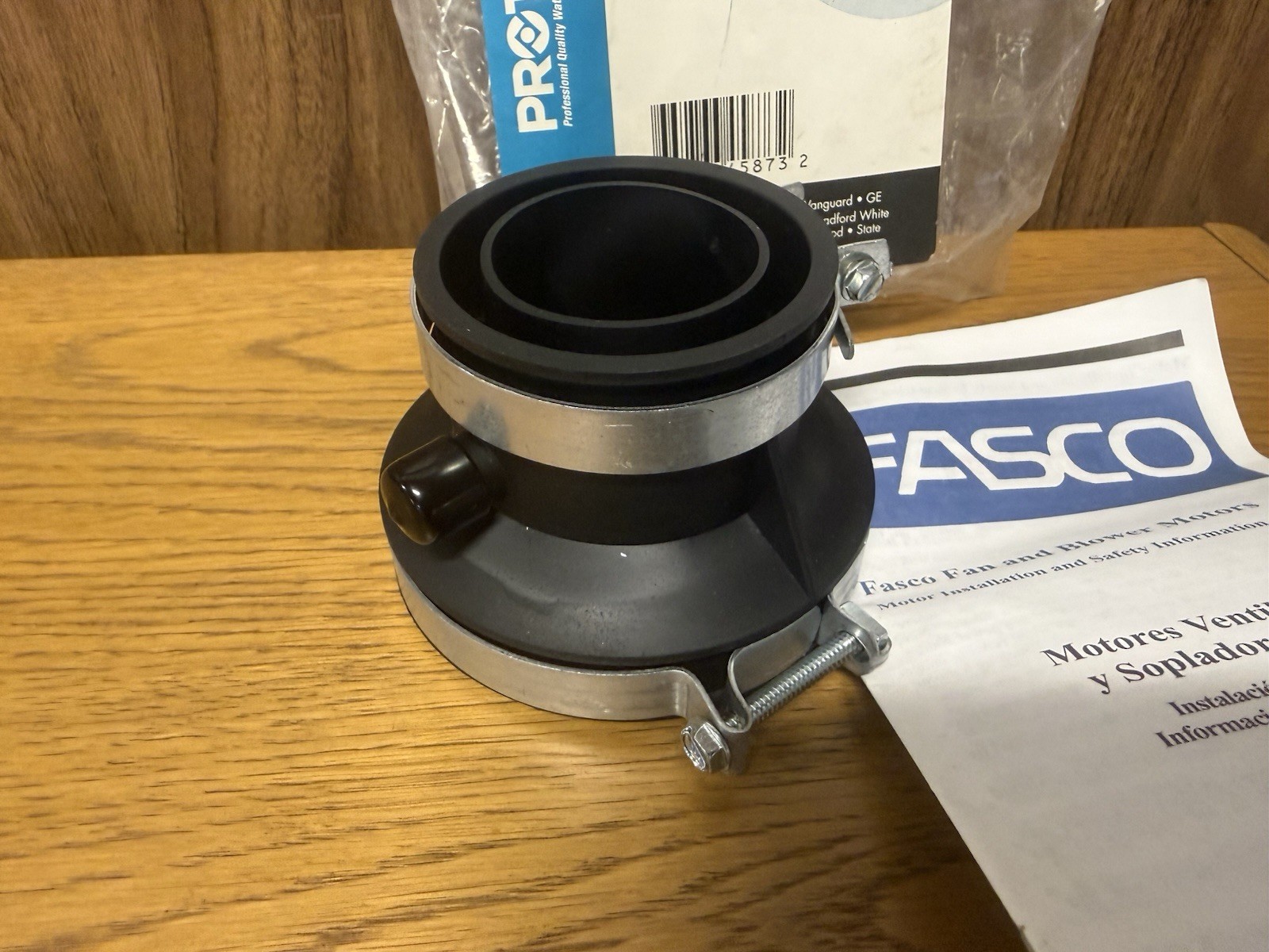 Rheem SP20290, 3” x 2” Rubber Coupling Power Vent Blower Exhaust, NEW