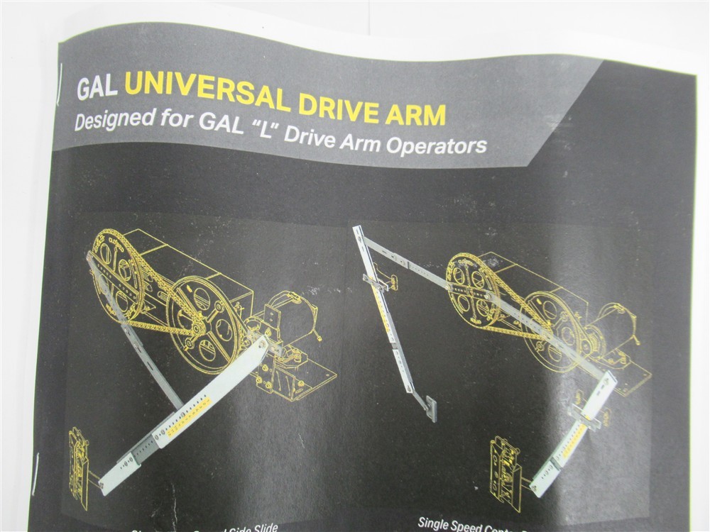 Gal OP30-0001N , Type 1 , SS / 2S Universal (L) Drive Arm