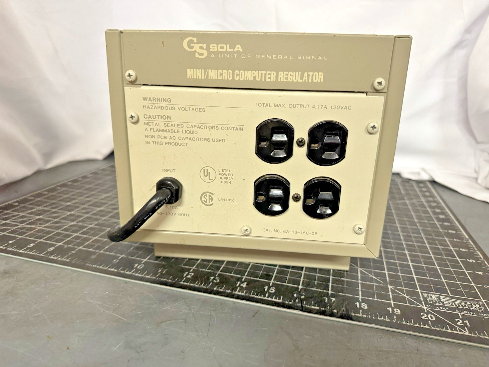 Sola MCR 500 Mini/Micro Computer Regulator 120VAC 4.17A – Cat 63-13-150-05 – USA