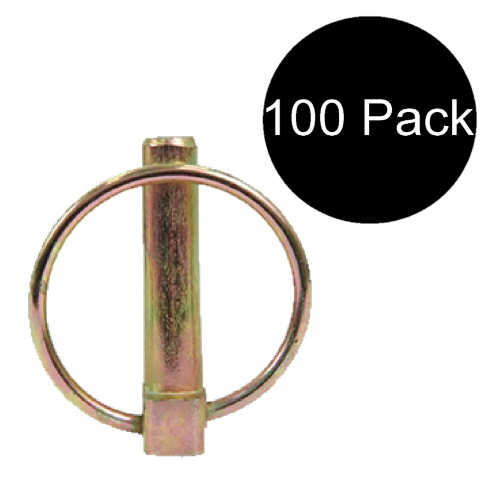 100 Lynch Linch Pin Clip Farm Tractor Implement 7/16″ x 1-1/2″ Useable PN07