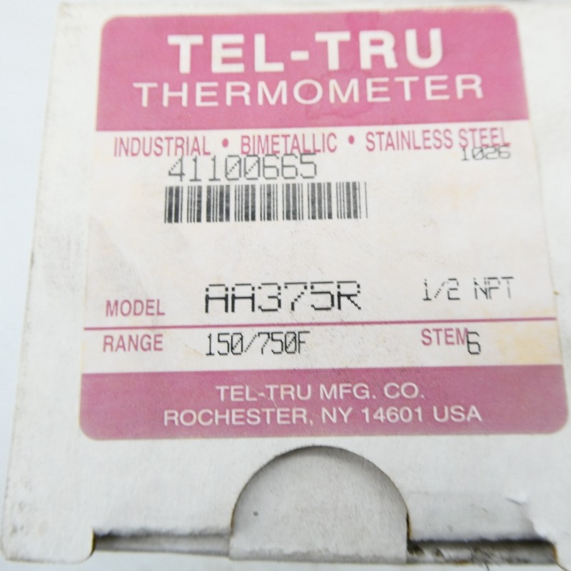 TEL-TRU AA375R 41100665 150/750’F 1/2″ STEM 6 NSMP