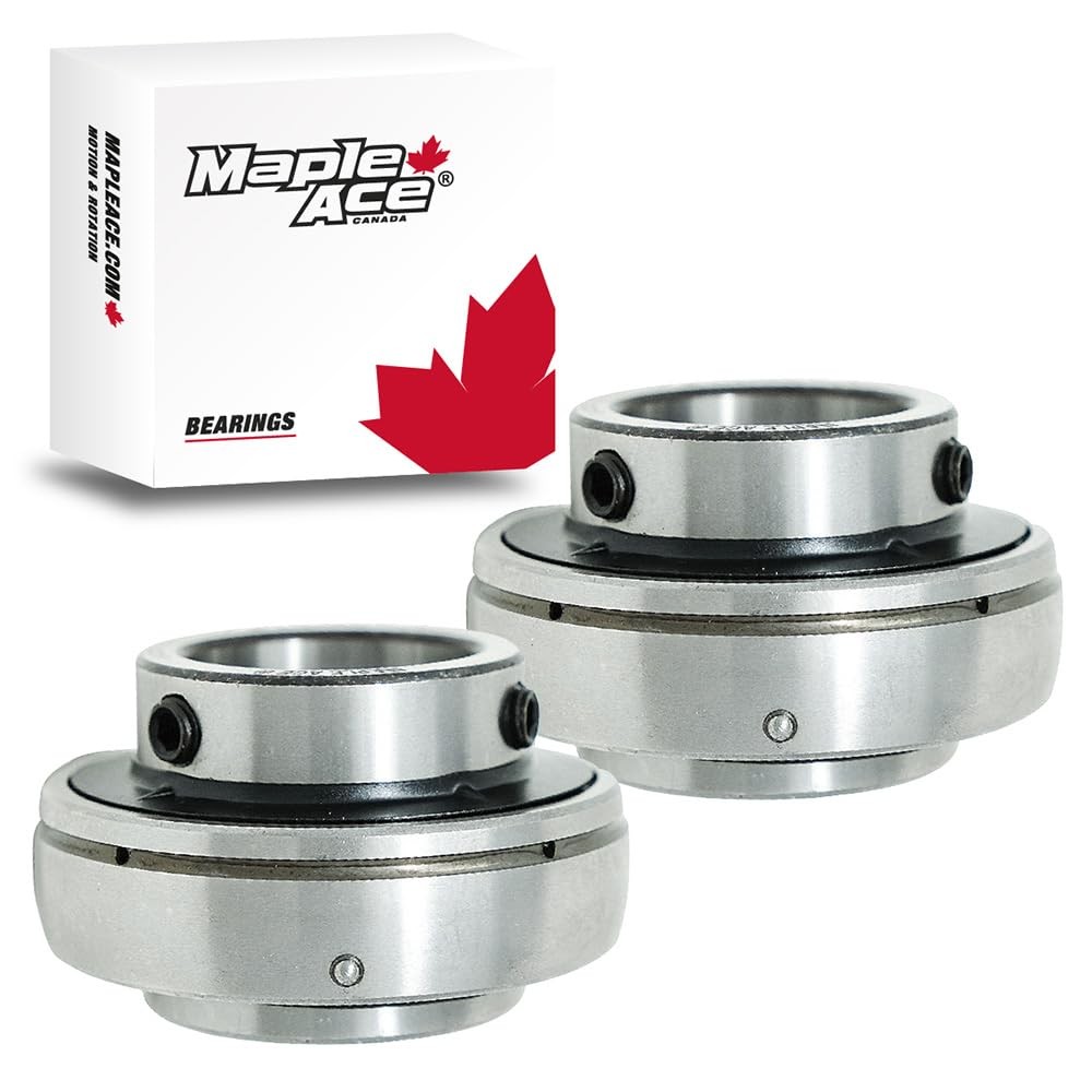 UC207-20 Insert Bearing 1-1/4″ Bore Spherical OD with Set Screws