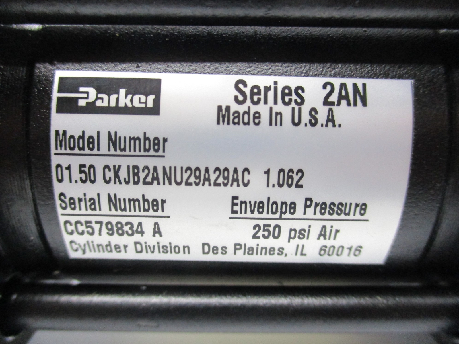PARKER 01.50CKJB2ANU29A29C-1.062 NSNP