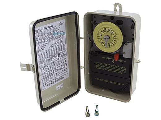 Intermatic T101R201 NEMA 3R Steel Case 125 VAC 60 Hz 40 Amp SPST Electromechanic