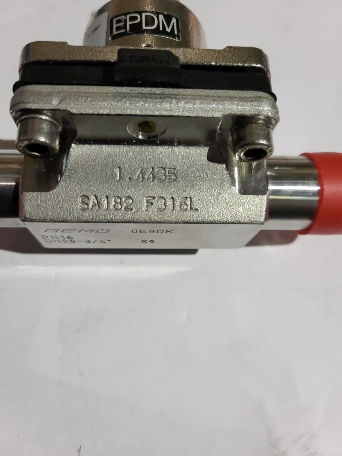 GEMU 612 20D59401701TS 1502 SA182 F316L PN16 DN20-3/4 MANUAL Diaphragm valve
