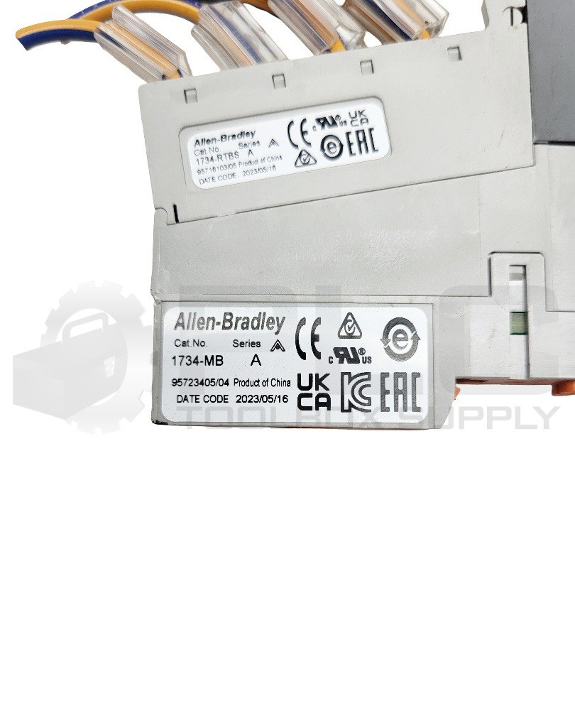ALLEN BRADLEY 1734-8CFG /C I/O MODULE W/ 1734-RTBS /A W/ 1734-MB /A