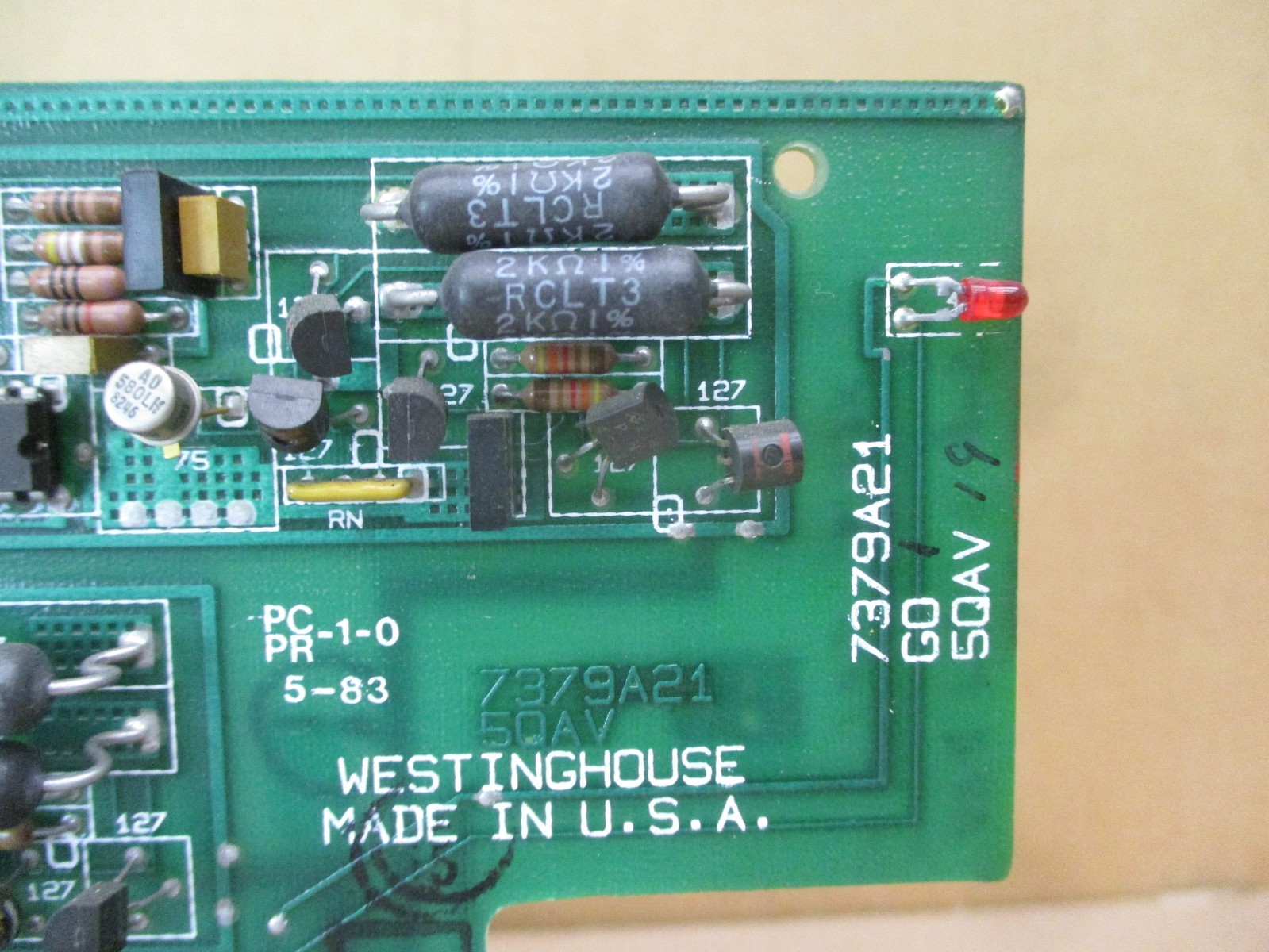 Westinghouse 7379A21 G01 5QAV19 PCPR-1-0 Sub2/Sub11 52924HI