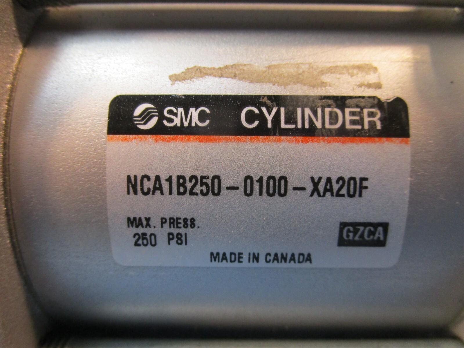 SMC NCA1B250-0100-XA20F, Medium Duty Air Cylinder, 2 ½” Bore
