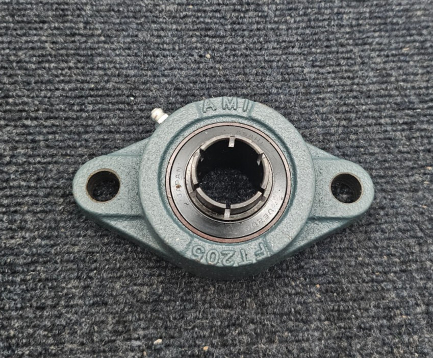 AMI FT205 2-Bolt Flange Mount Bearing With Asahi UE205 Insert Bearing