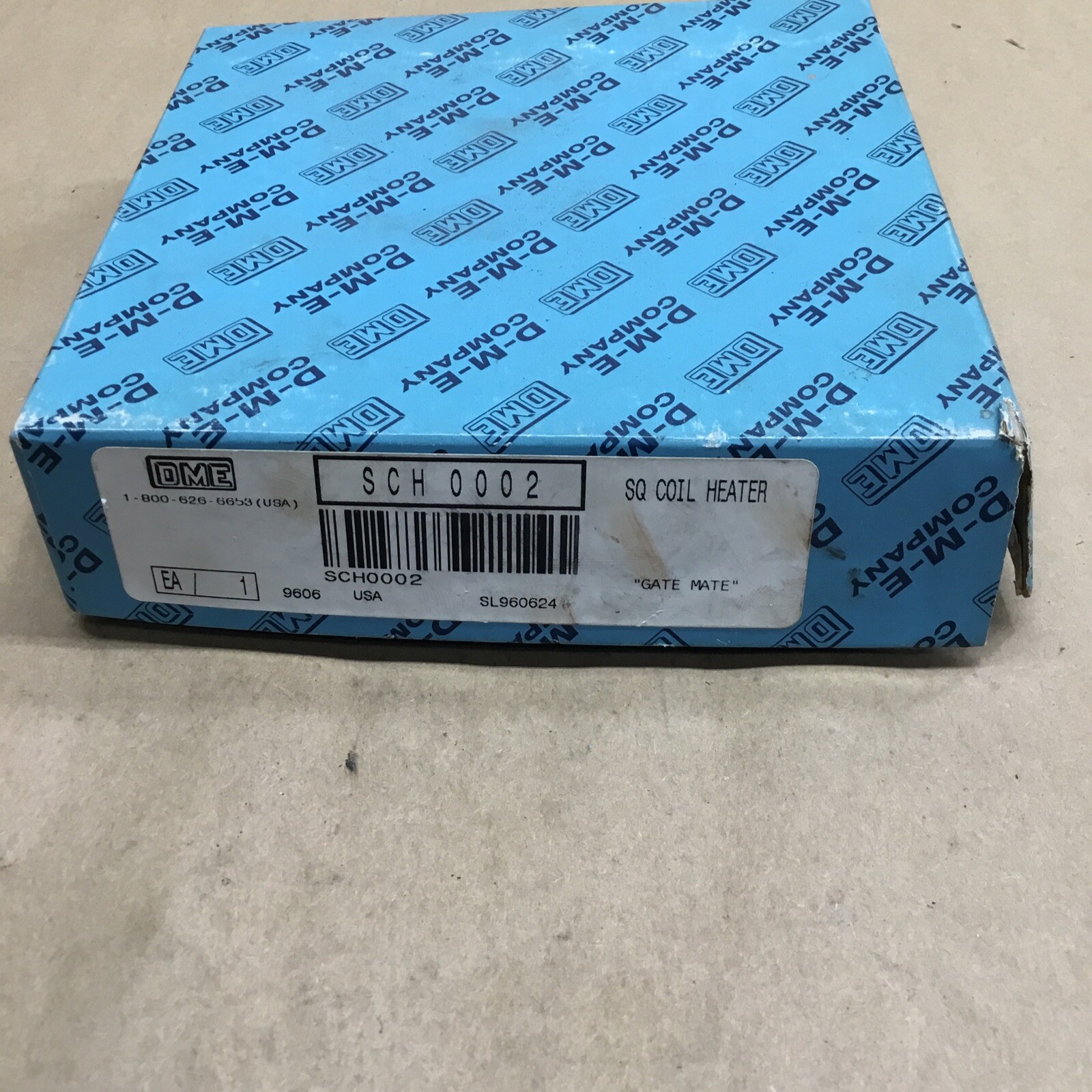 D-M-E SCH0081 Square Coil Heater 240V 300W Type J Thermocouple #1181b73pr3iac