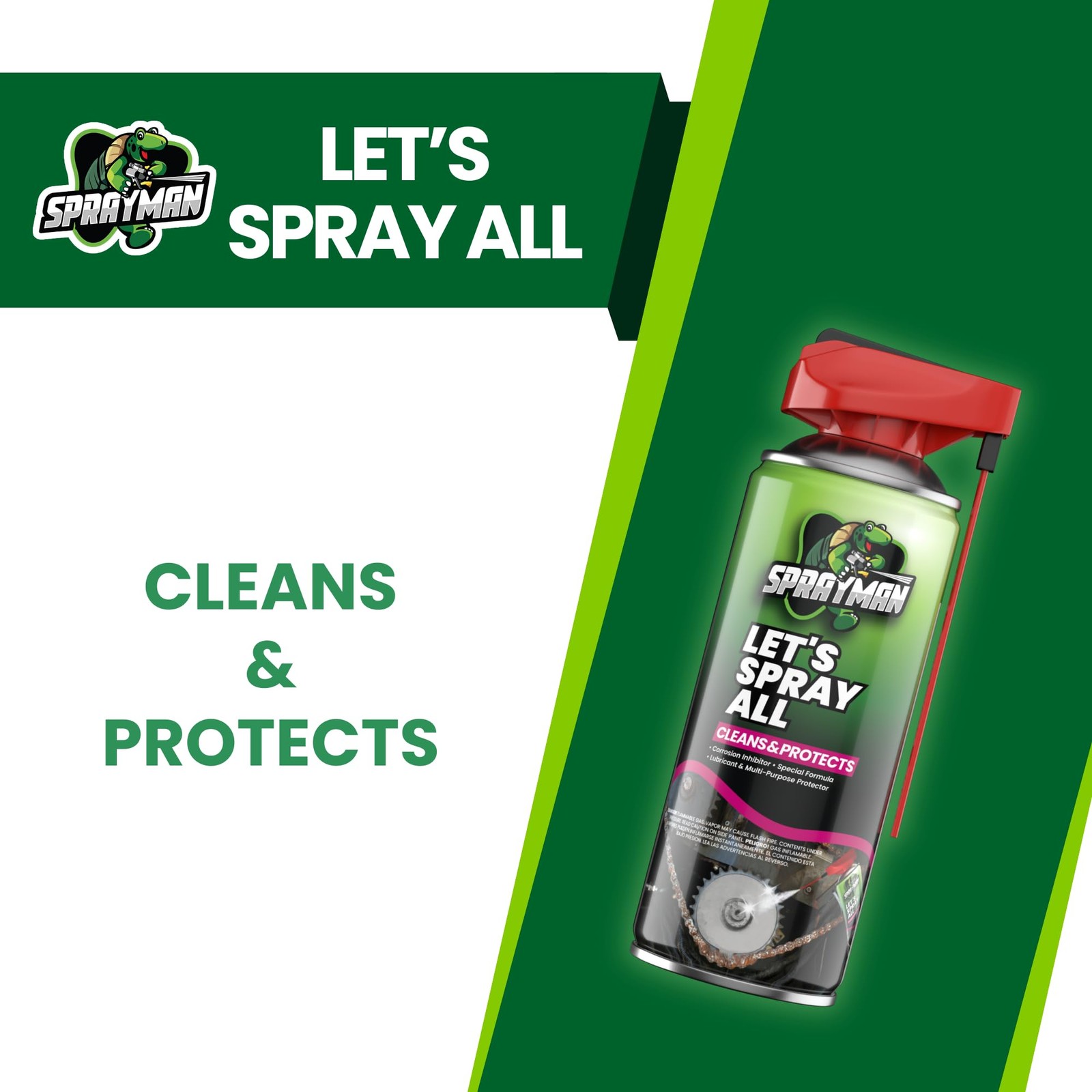 Let’s Spray All Corrosion Inhibitor (2×11 oz.) Long-Lasting Penetrating Oil &…