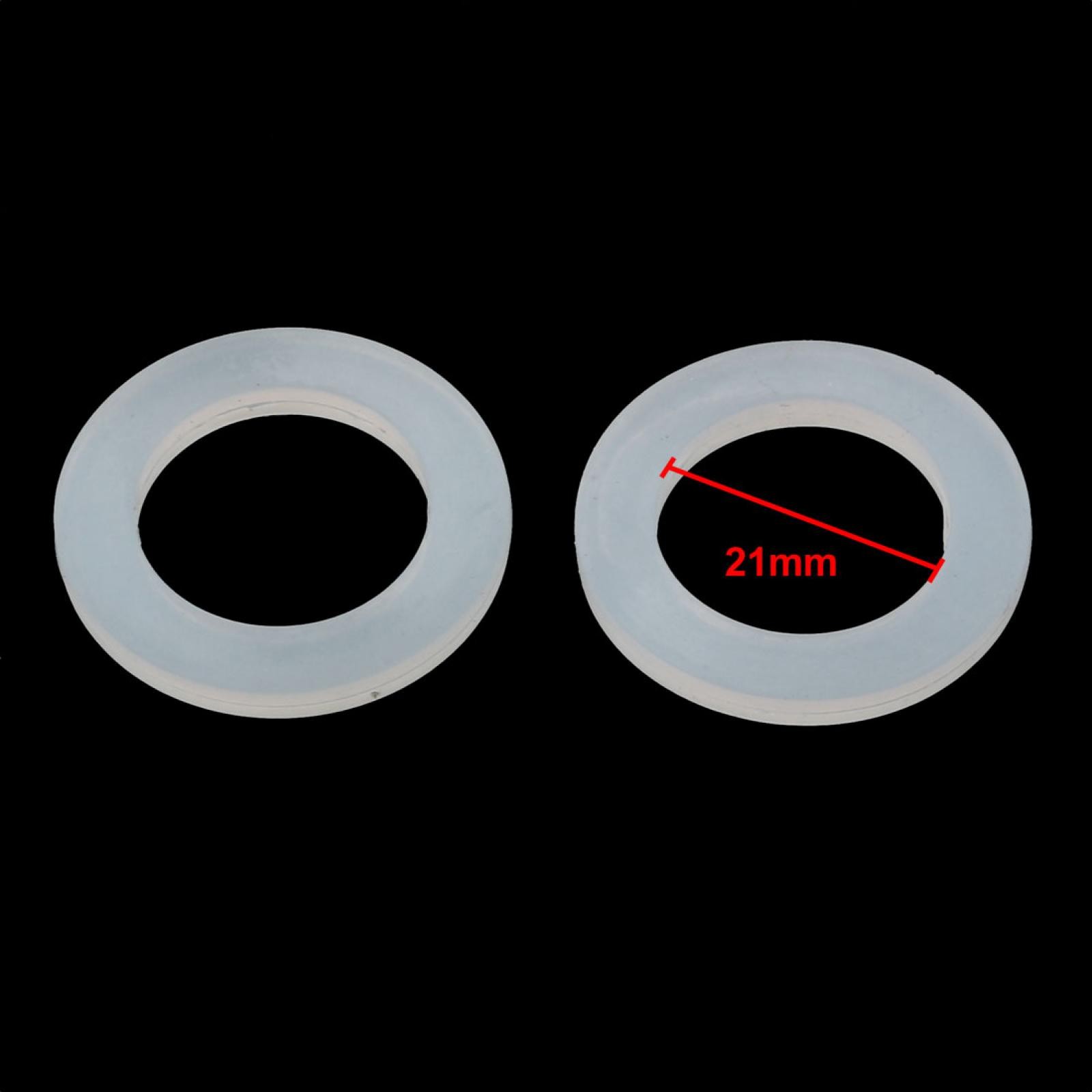 10pcs White Silicone Round Flat Washer Assortment Size 19x31x3mm Flat Washer