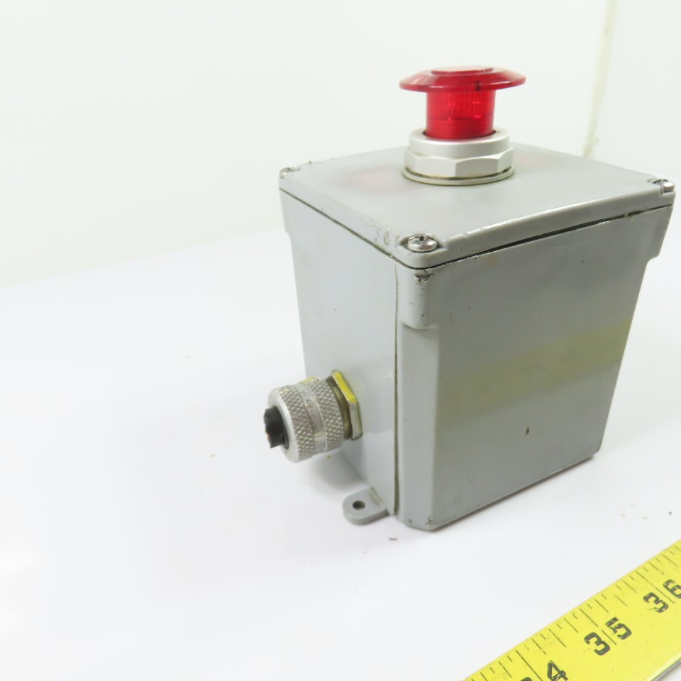 Red Pushbutton Control Station Enclosure 4″ x 4″ x 4″